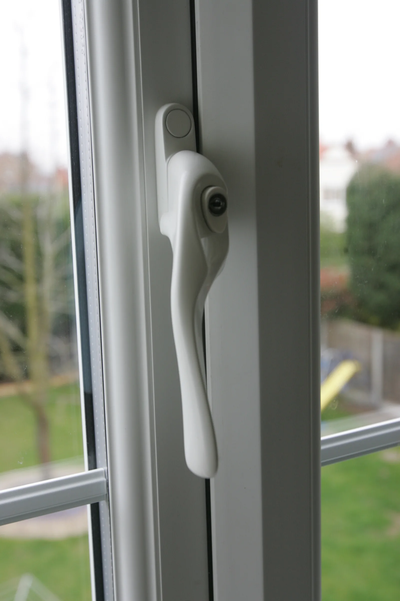 UPVC window profile showing Logik system frame detail
