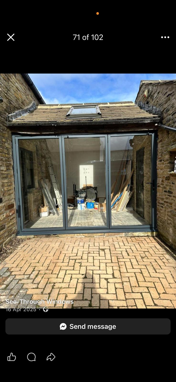 Bi-Fold Door Installation - Interior View West Yorkshire