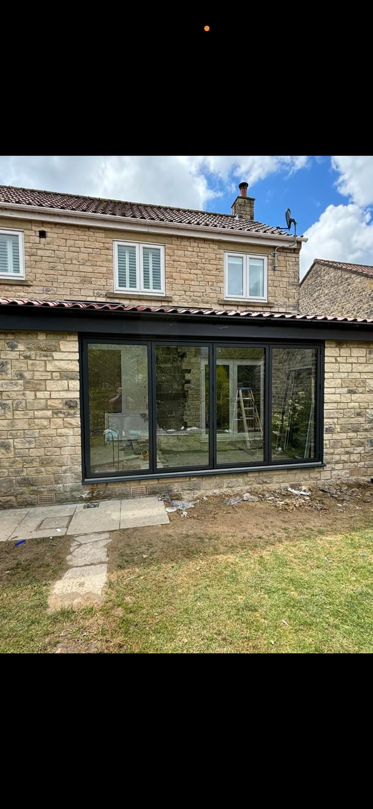 Bi-Fold Door Installation - Side View Wakefield