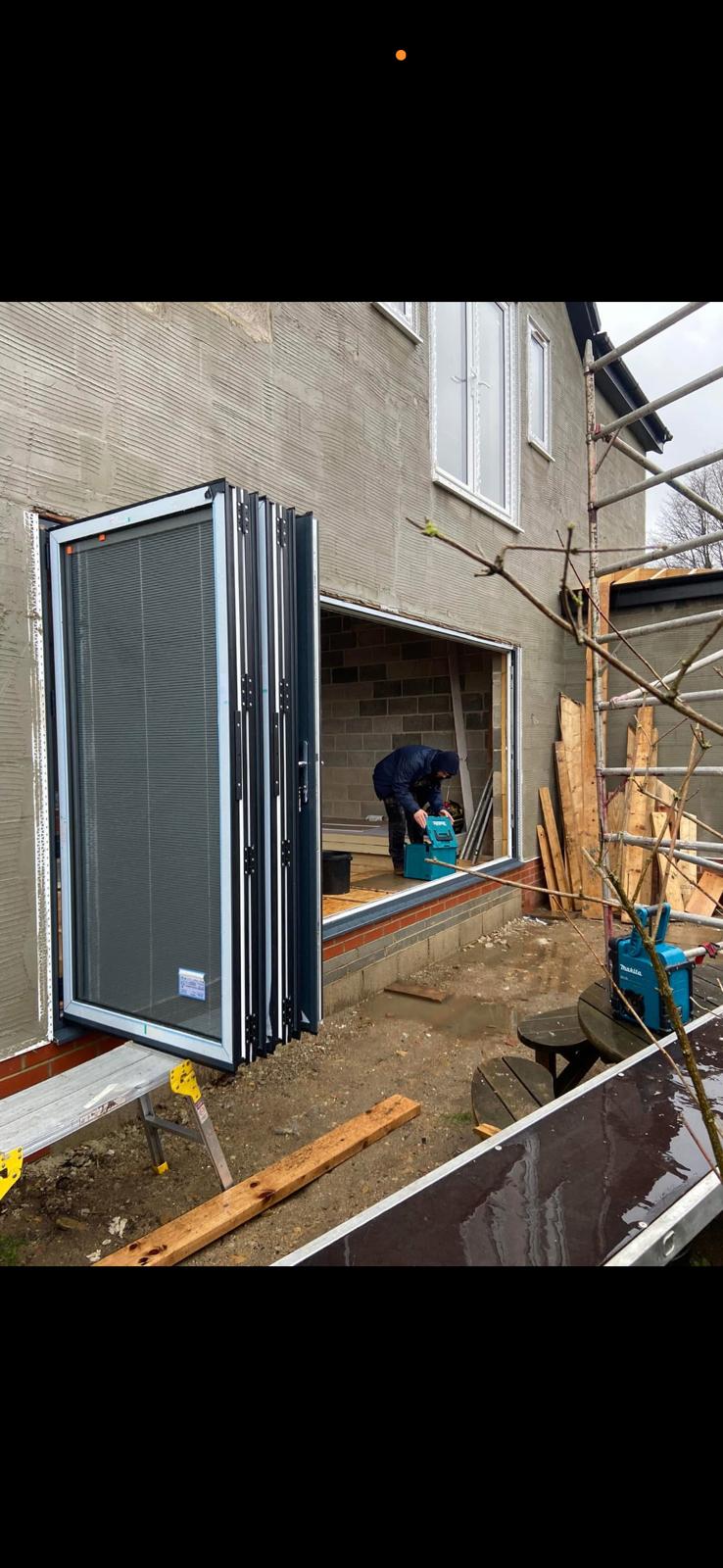 Bi-Fold Door Installation - Interior View Leeds