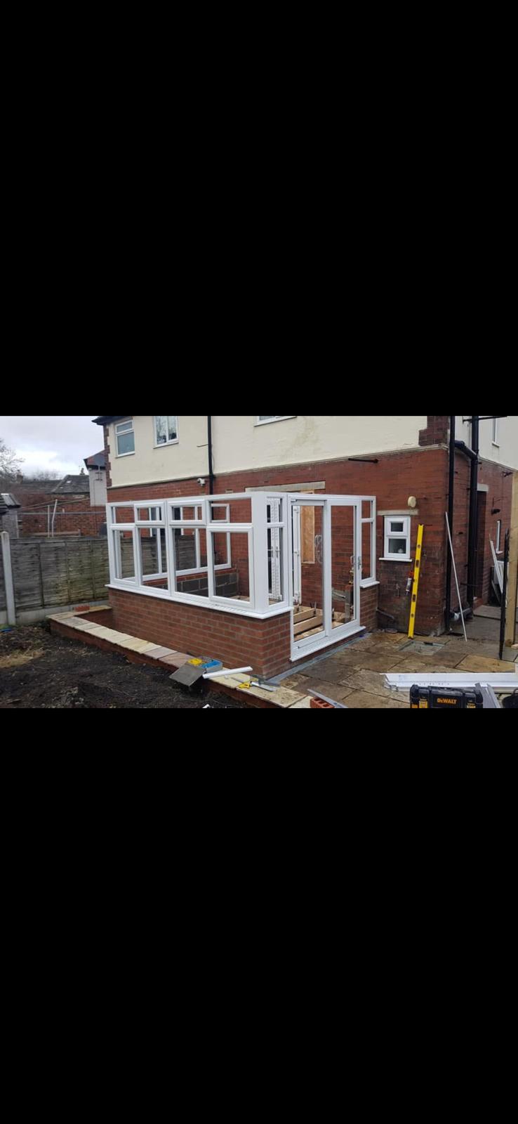 Conservatory Installation - Close-up View Leeds
