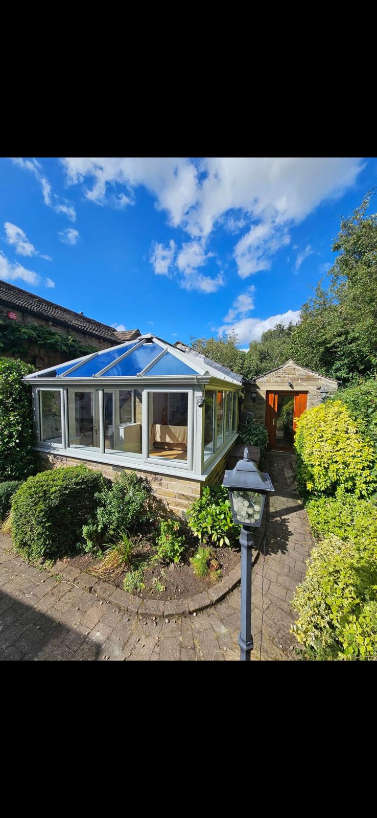 Conservatory Installation - Angled View Leeds