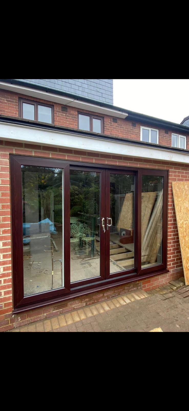 French Patio Door Installation - Exterior View Leeds