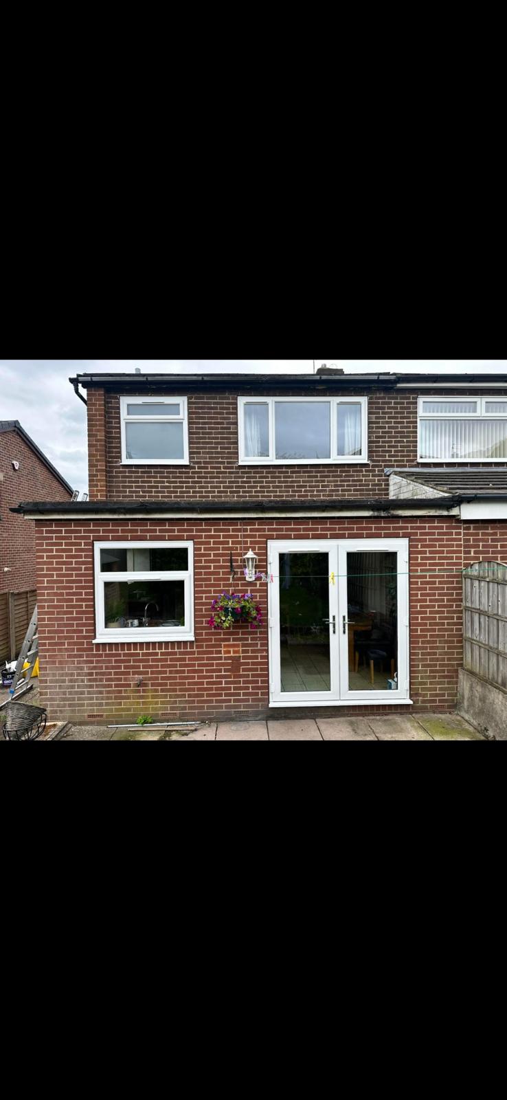 French Patio Door Installation - Rear View Leeds