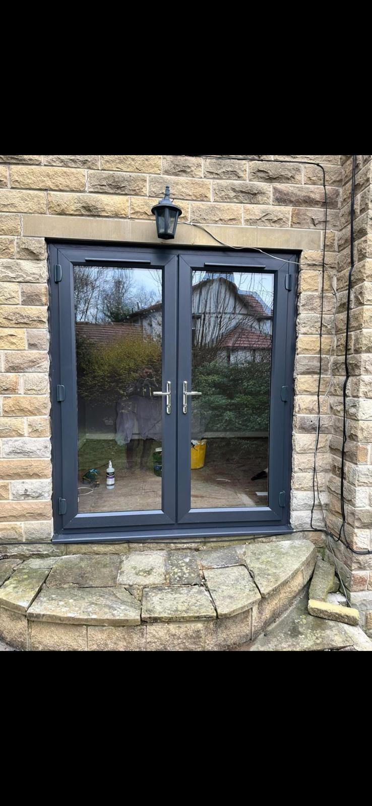 French Patio Door Installation - Close-up View Wakefield