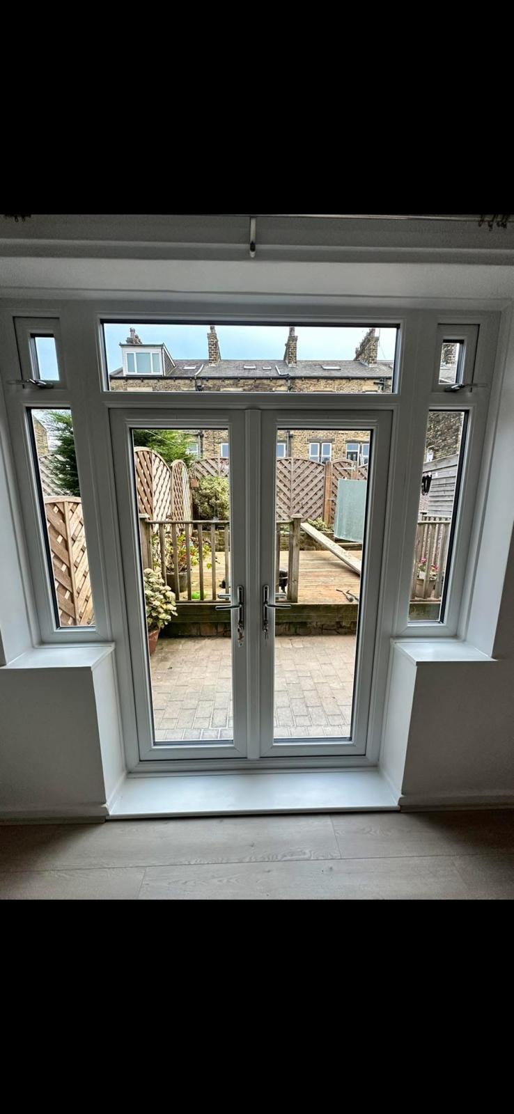 French Patio Door Installation - Angled View Wakefield