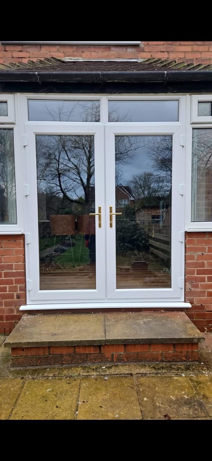 French Patio Door Installation - Interior View Wakefield