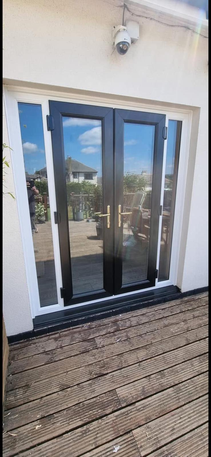 French Patio Door Installation - Close-up View Leeds