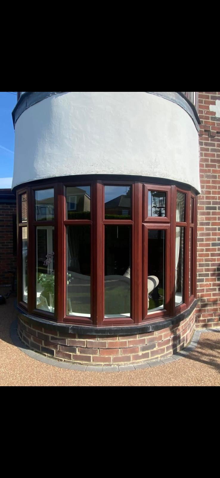 Timber-Effect Window Installation - Rear View Wakefield